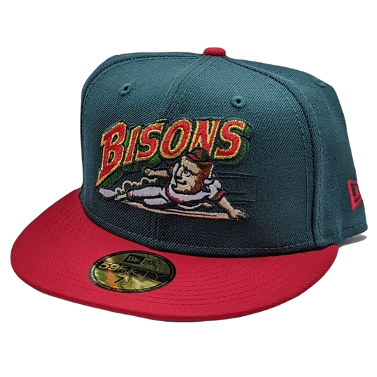 Buffalo Bisons Blue Azure/.Gold/Sky UV New Era 59FIFTY Fitted Hat