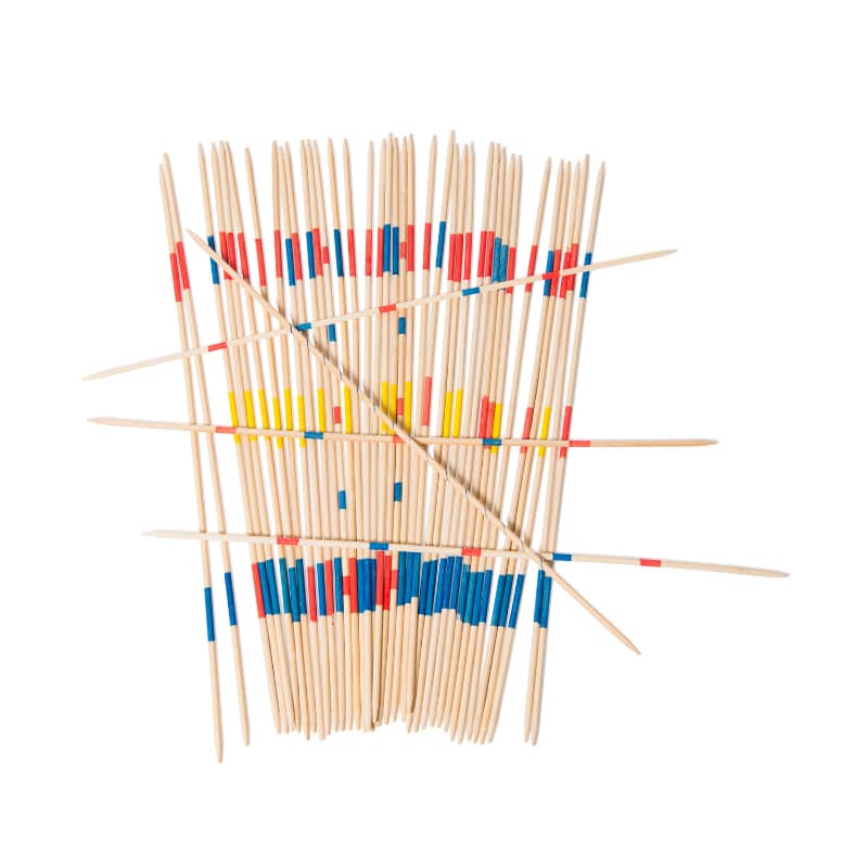 <h5>Description</h5>
<p>Just fun and entertainment with this School Out Day collection!<br>Amazing giant wooden pick up sticks to practice your dexterity and total a maximum of points to win the game!<br>This toy offers a fun recreational moment to share with friends and family!<br>  ##### Specifications</p>
<p><strong>Color</strong>: Multicolored<br><strong>Recommended Age</strong>: 4+<br><strong>Material</strong>: bamboo<br><strong>Size (inches)</strong>: L: 20<br><strong>Weight (lbs)</strong>: 0,76</p>
