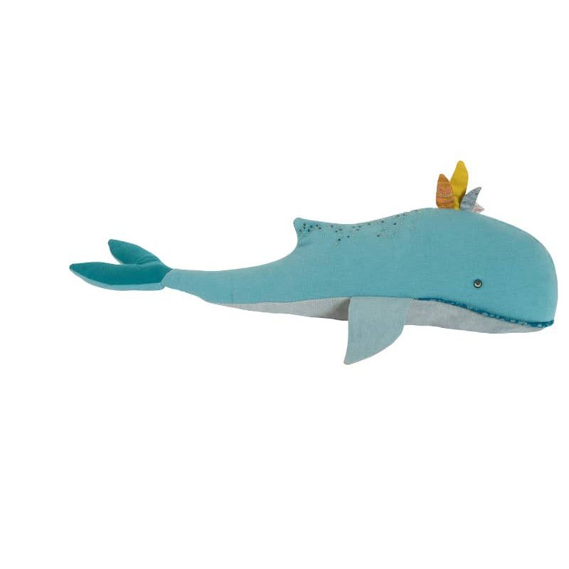 <h5>Description</h5>
<p>Josephine the Blue Whale, is one of the multiple friends from the complete range of plushes and toys available in Olga’s Journey collection.<br>She is a delightful friend made of linen, velvet and embroidered jersey ready to discover the world!<br>  ##### Specifications</p>
<p><strong>Color</strong>: Beige<br><strong>Recommended Age</strong>: 10m+<br><strong>Material</strong>: cotton, polyester, elastane, acrylic, linen<br><strong>Size (inches)</strong>: H: 23,62<br><strong>Weight (lbs)</strong>: 0,33<br><strong>Care instructions</strong>: Machine washable at 30°C on wool cycle. No tumble dry.</p>
