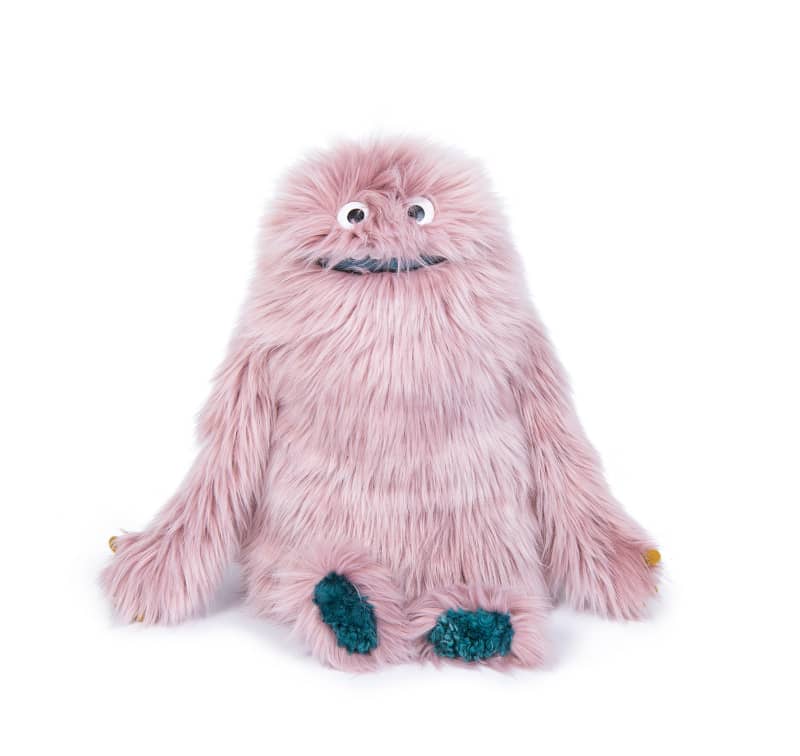 <h5>Description</h5>
<p>From The Schmouk collection, “Mauve Boubou” is unique with his crazy loopy look, long fur, large mouth in blue fleece and round, black and white eyes.<br>Funny and mischievous, he is the perfect representation of the wonderfully eccentric style of the Schmouk characters.   
 </p>
<h5>Specifications</h5>
<p><strong>Color</strong>: Mauve<br><strong>Recommended Age</strong>: 10m+<br><strong>Material</strong>: Acrylic, polyester, plastic<br><strong>Size (inches)</strong>: H: 21,5<br><strong>Weight (lbs)</strong>: 0,71<br><strong>Care instructions</strong>: Machine washable at 30°C on wool cycle. No tumble dry.</p>
