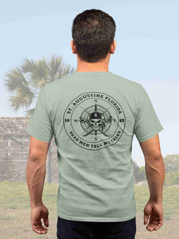 St. Augustine t-shirt, Florida, Pirate, Compass, Dead men tell no tales, 904 Outfitters