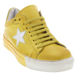 SNEAKERS YELLOW AND SILVER STAR