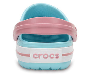 crocs ice blue white