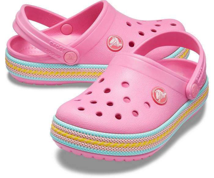 pink crocs kids