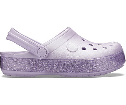 crocband glitter clog