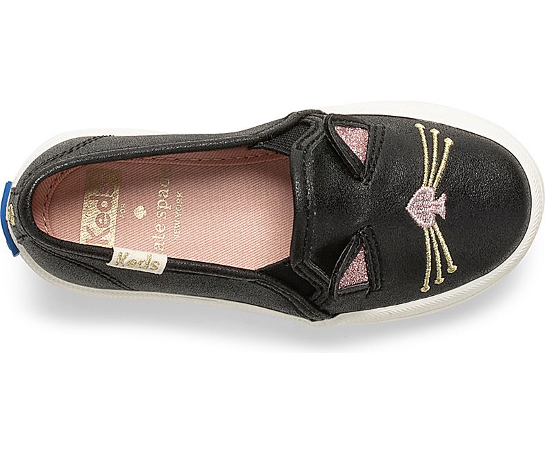 Kate Spade NY Cat Double Decker Slipon - Black – Tonka Shoe Box | Little  Feet Childrens Shoes
