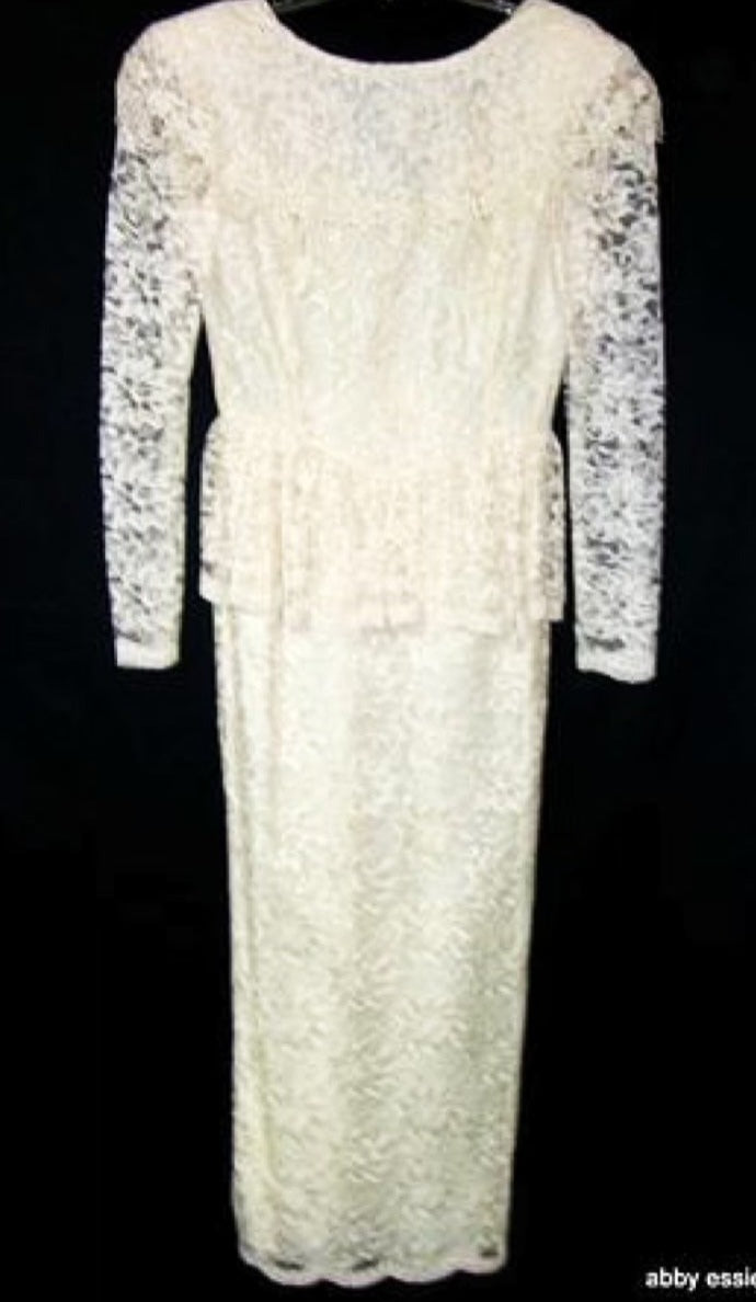 vintage cream dress