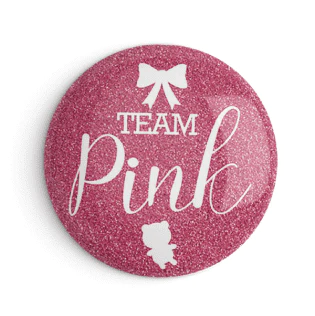 Team Pink Gender Reveal Pin