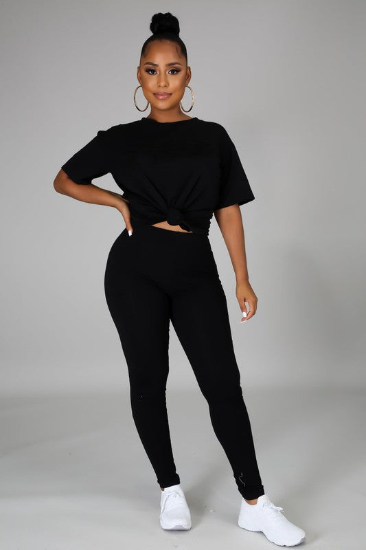 Mesh Detail Leggings - Black – Pineapple Boutique