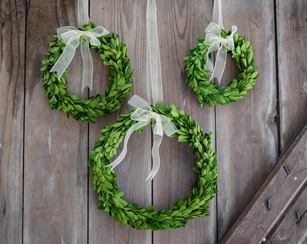 Preserved Boxwood Heart Wreath - 16