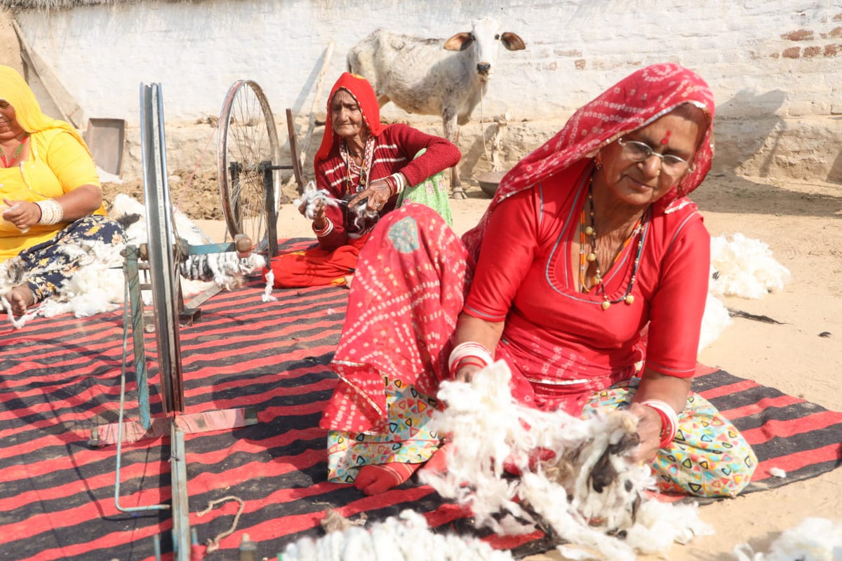 women making carpets