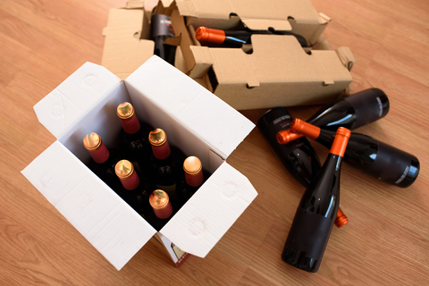 bottles packed in a box