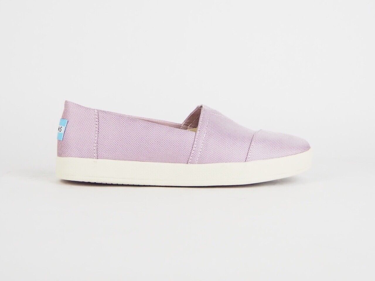 Toms Avalon Burnished Lilac Shiny Woven Slip On Trainers – Top