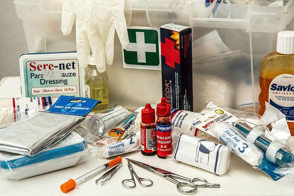 First aid supplies and first aid kit