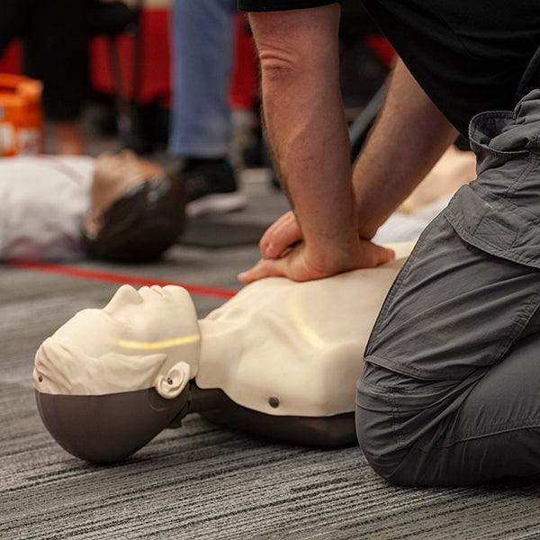 CPR Training on manikin