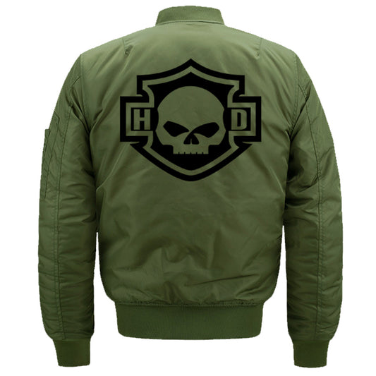 H D Skull Logo Bomber Jacket – xroder