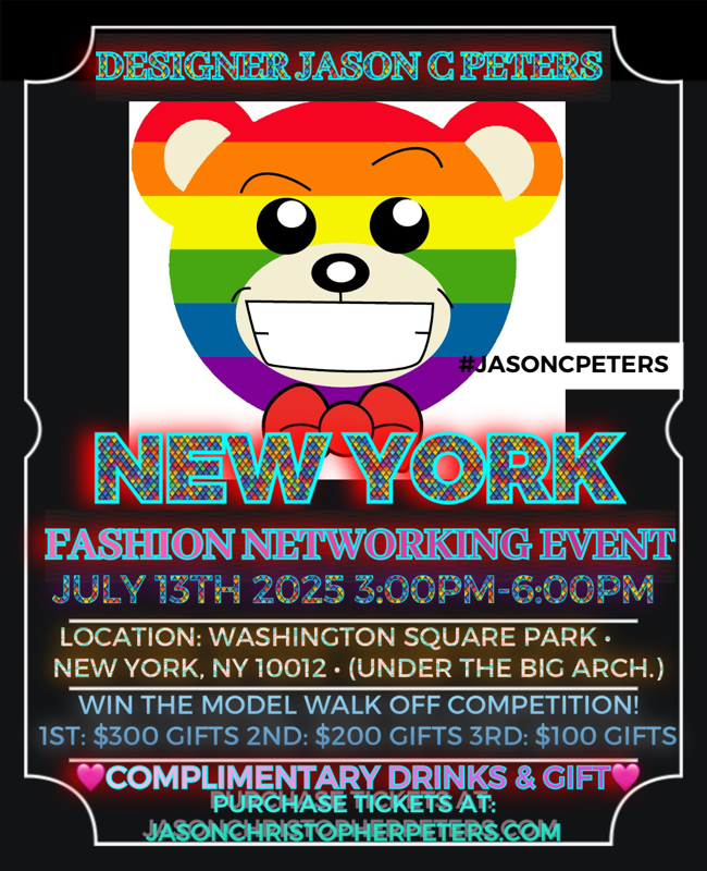 NEW YORK FASHION NETWORKING EVENT & MODEL COMPETITION 7/13 TICKET