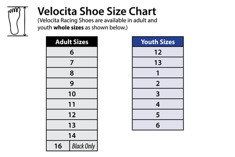 Velocita Show Sizes