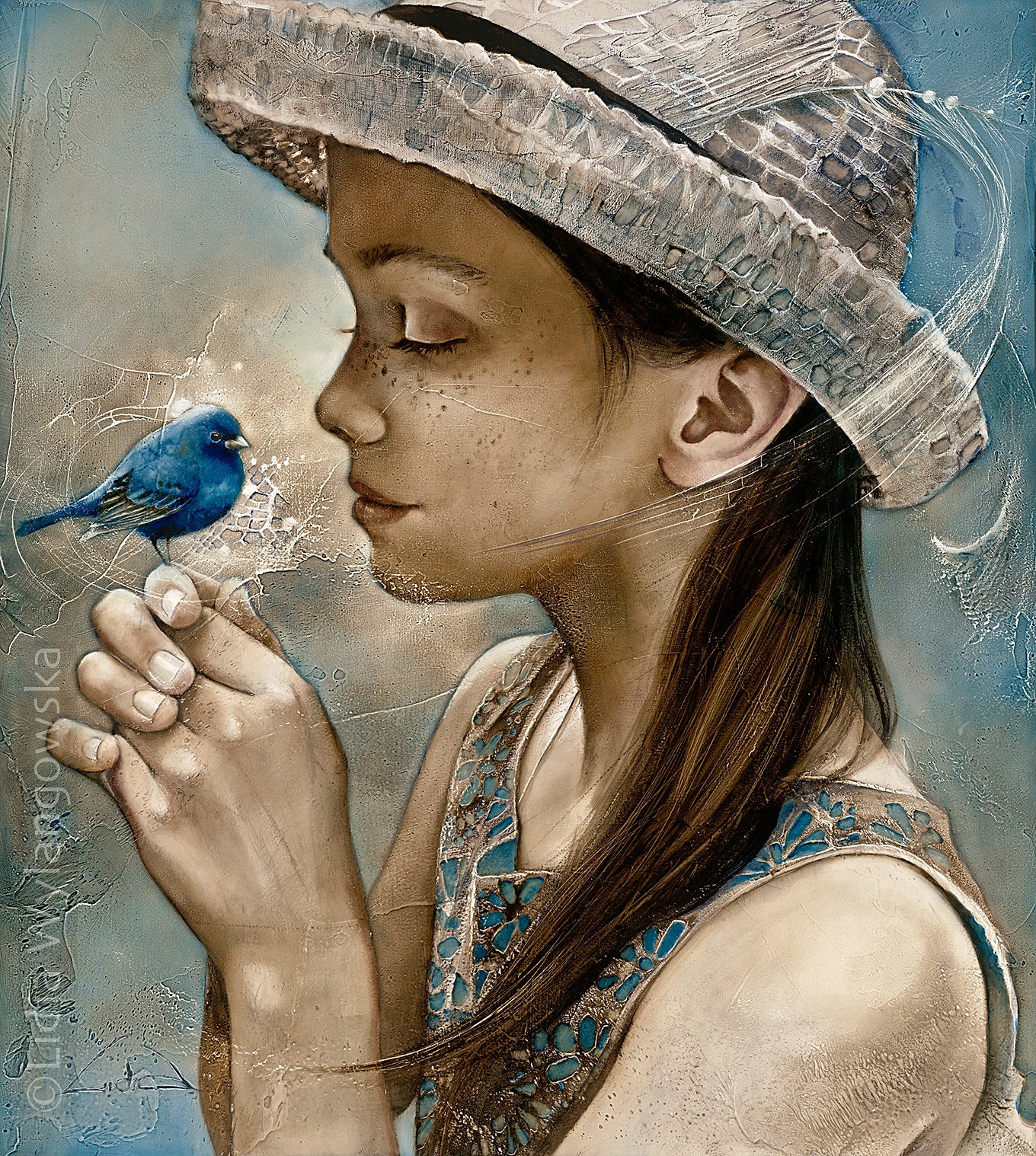 Giclée Print on Canvas: "Out of Blue"