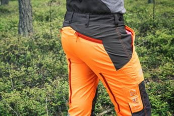 Husqvarna Pantalone protettivo Technical Tessuto Stretch sulla parte bassa della schiena