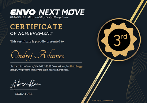 NextMove Recognition Certificate for Third Winner