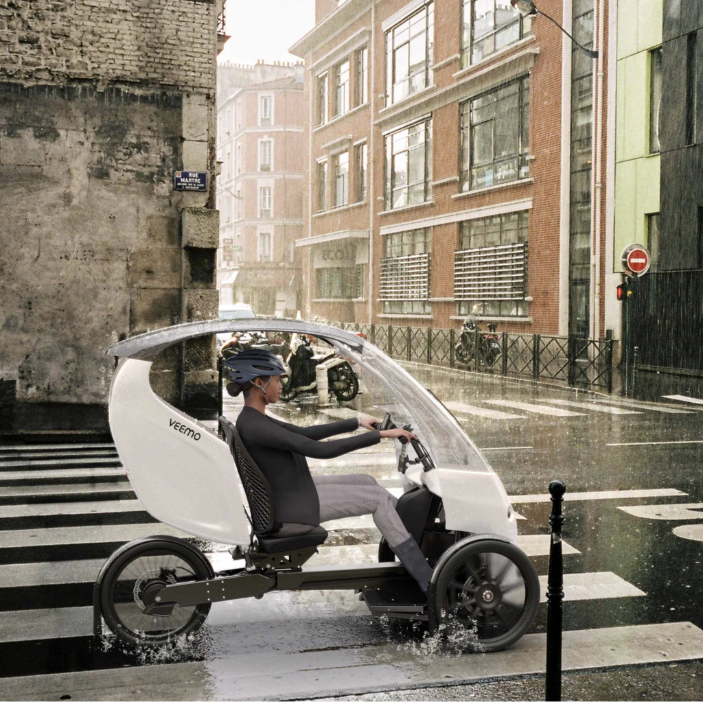 Veemo being ridden in the Rain