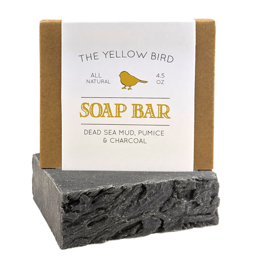 The Yellow Bird Fragrance Free Soap for Sensitive Skin. Hypoallergenic Soap Bar. Natural, Unscented, Organic Ingredients. Moisturizing Shea Butt