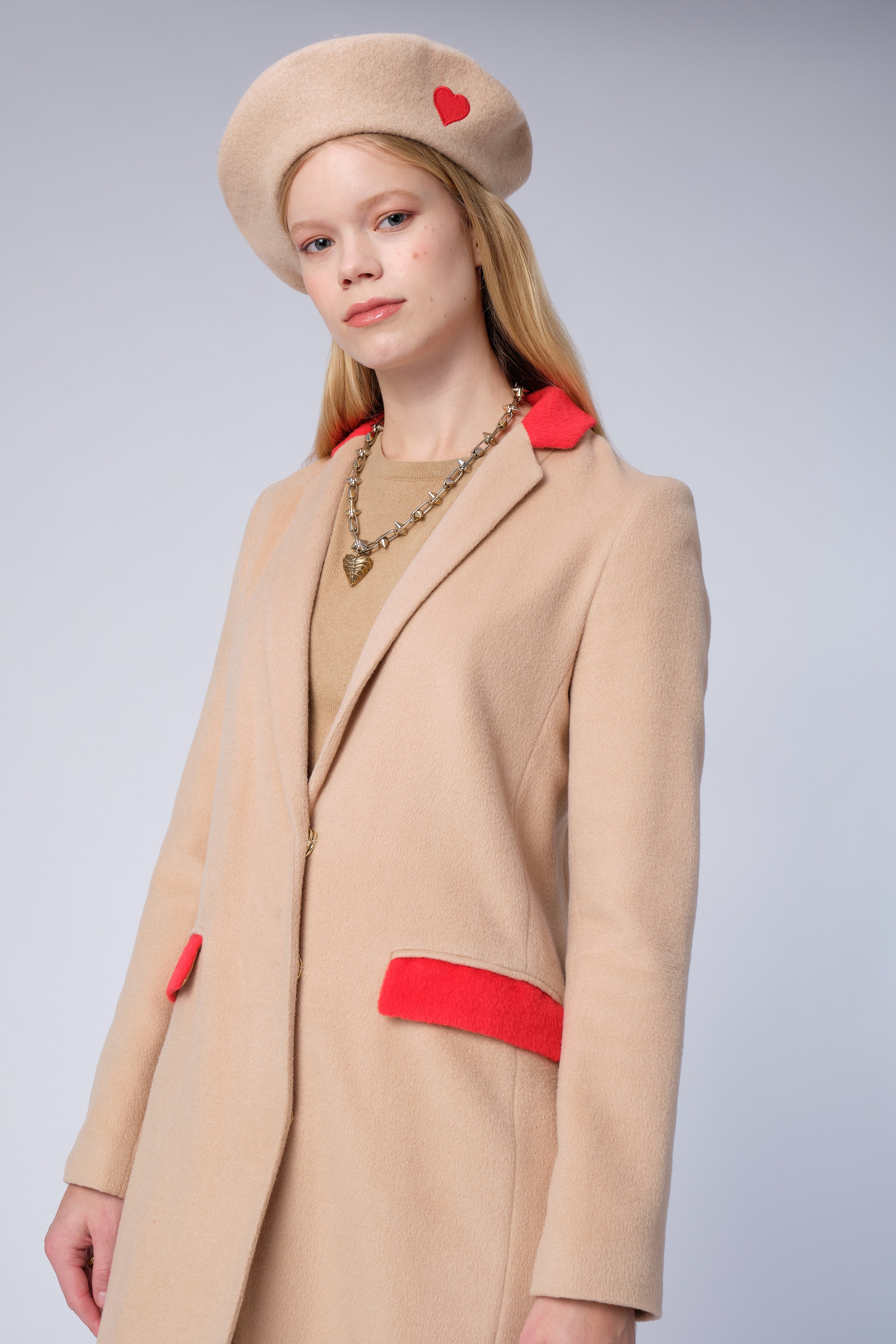 日本販売店 モトキタナカ drape neck coat beige feriasdellibro