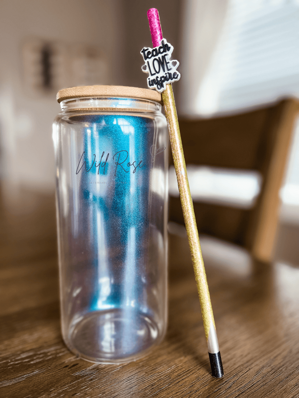 Pencil Best Teacher Ever Water Tumbler – Squishy Cheeks