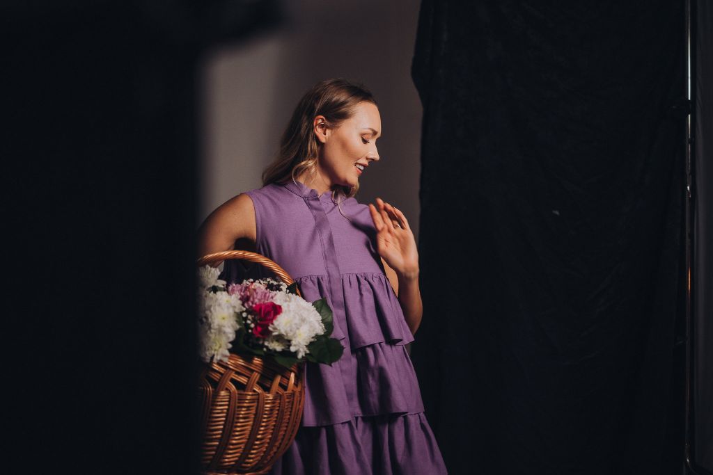 Лятна лилава ленена рокля | Nikka Place - Лесна мода за лесен живот