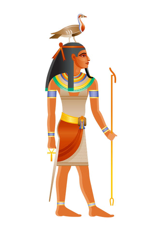 Egyptian god with Egyptian Goose on head