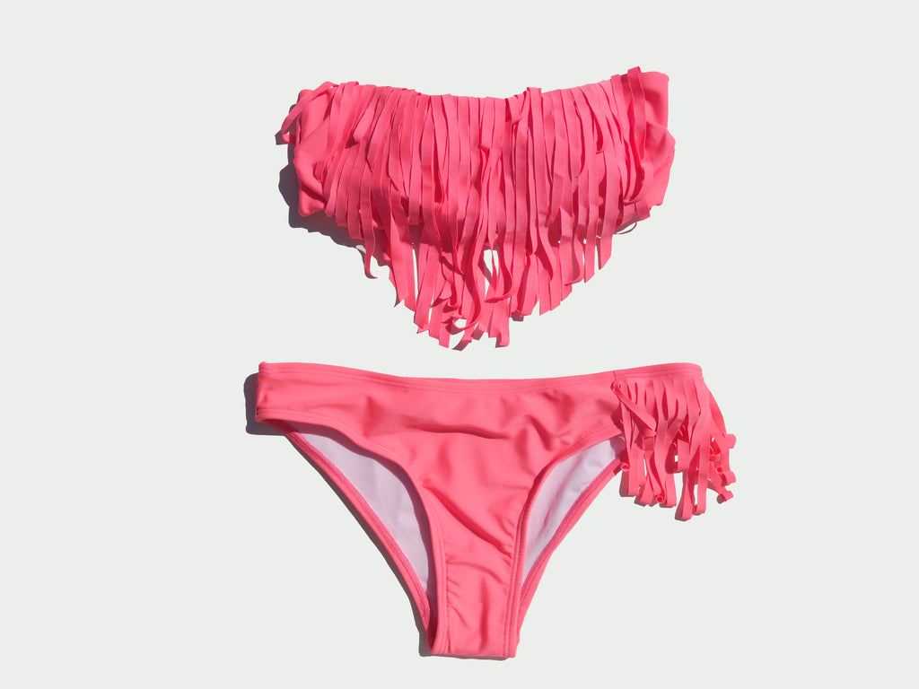 fringe bandeau bikini