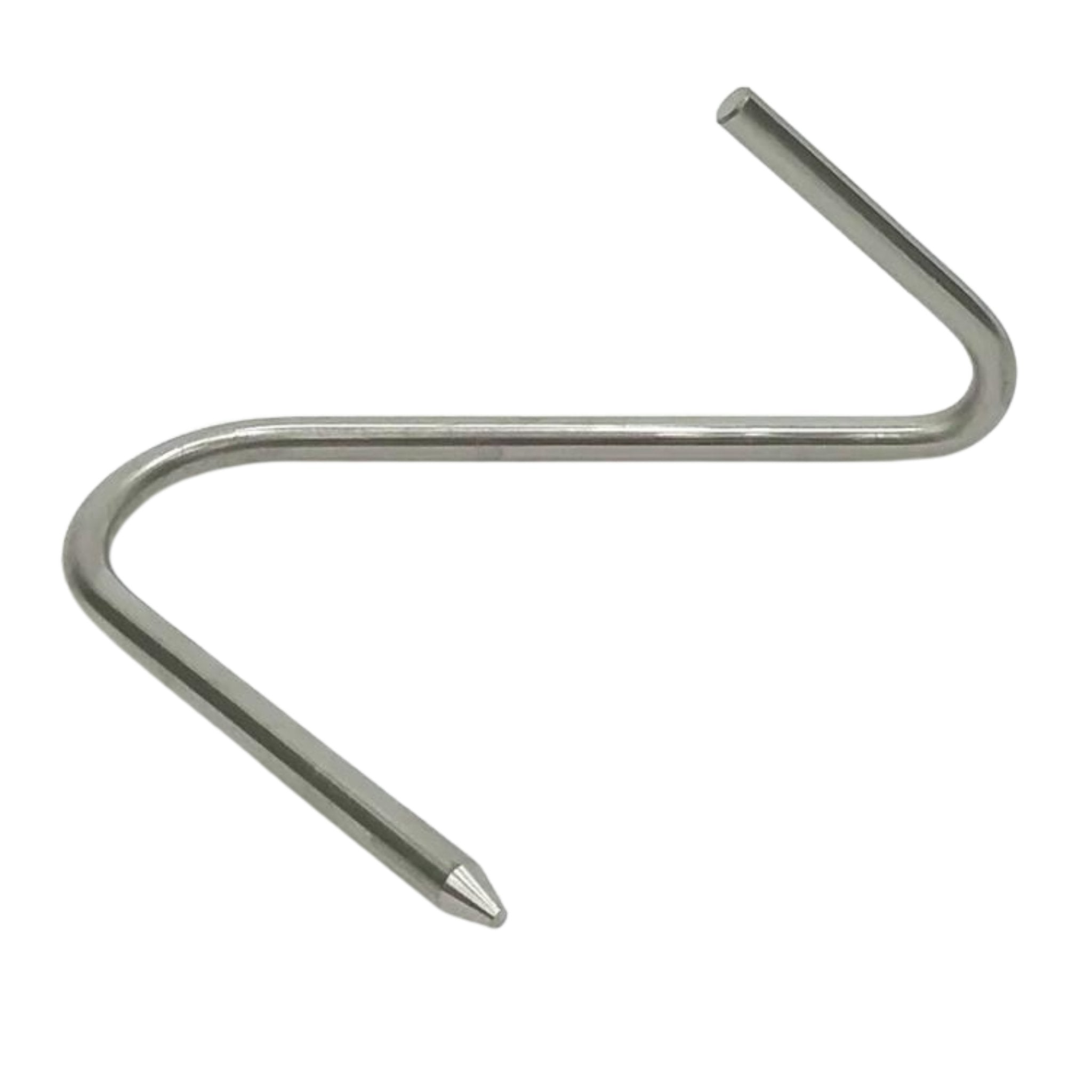 Meat Hooks 8'', Heavy Duty Stainless Steel Butcher Hook, S-Hooks for Meat  Processing, Hanging Beef, Smoking Ribs, Drying (5Pack)