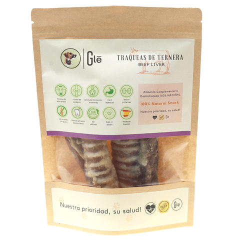 Tráquea de ternera deshidratada 1ud, snack natural retractilado. ( Añádelo  a cualquier producto por tan sólo 3,65€ )