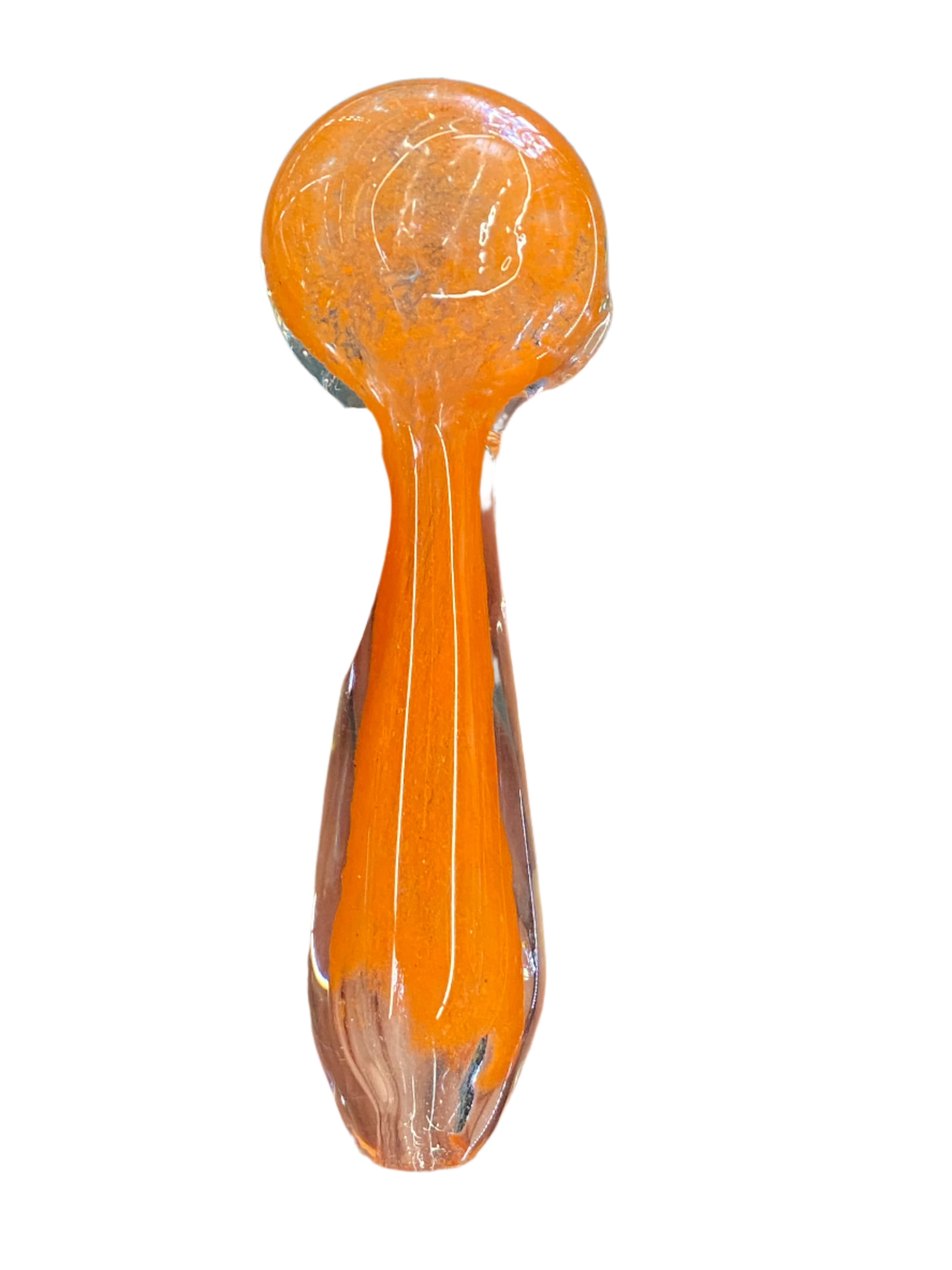Orange colour cheap glass hand weed pipe