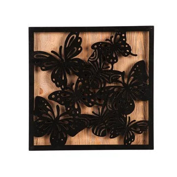 MUMOTP Metal Butterfly Wall Decor - 2 Pack Butterflies Wall