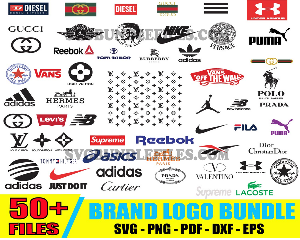 Brand Logo Bundle Svg, Brand Logo Svg, Fashion Logo Svg, 5 – Svgbundlefiles