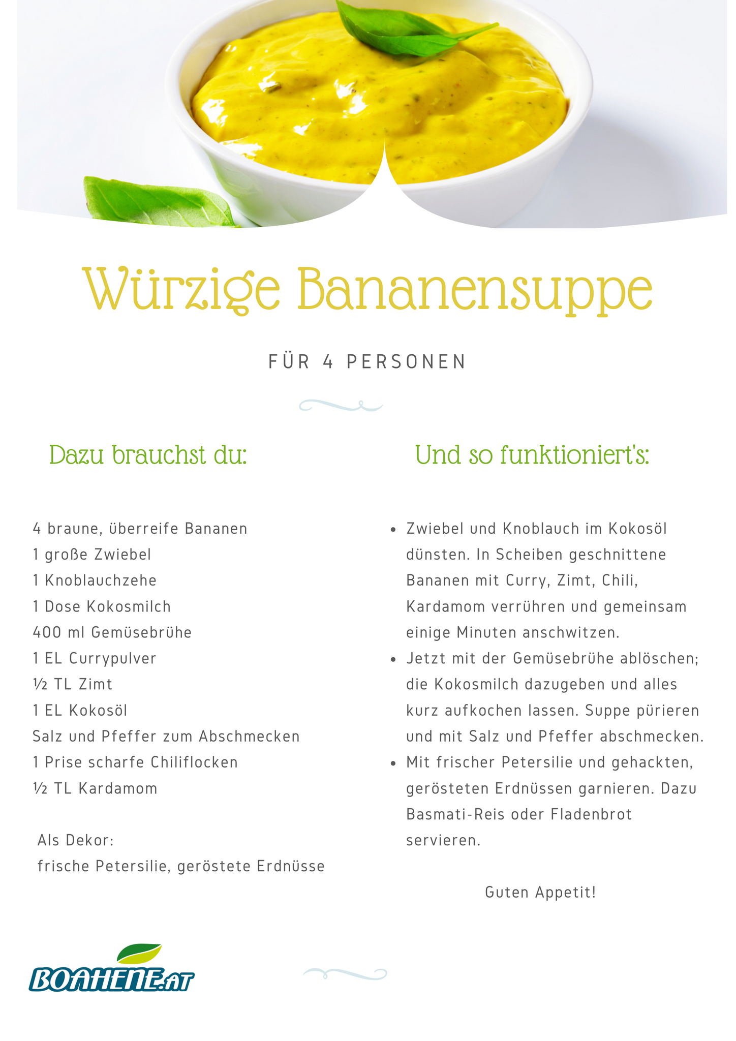 Rezept Würzige Bananensuppe