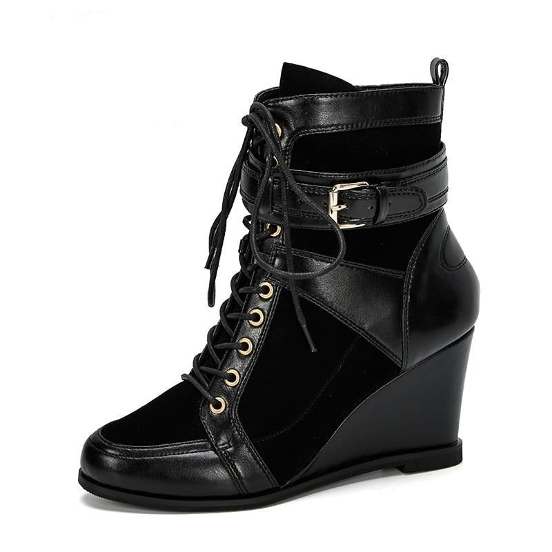Wedge Heel Ankle Boots – Sansa Costa