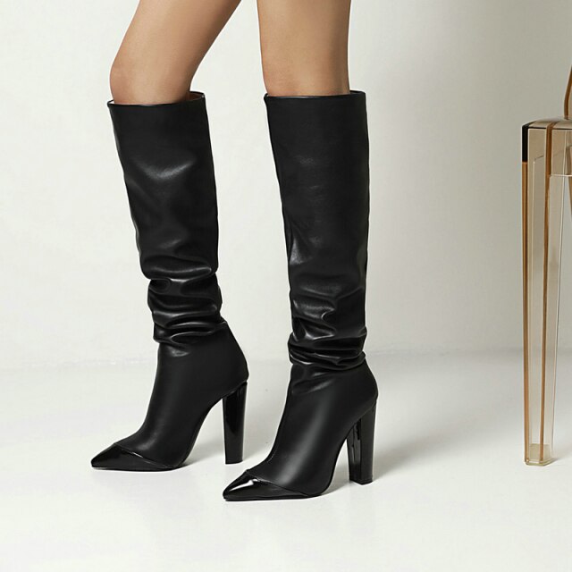 Microfiber Over-the-Knee Boots – Sansa Costa