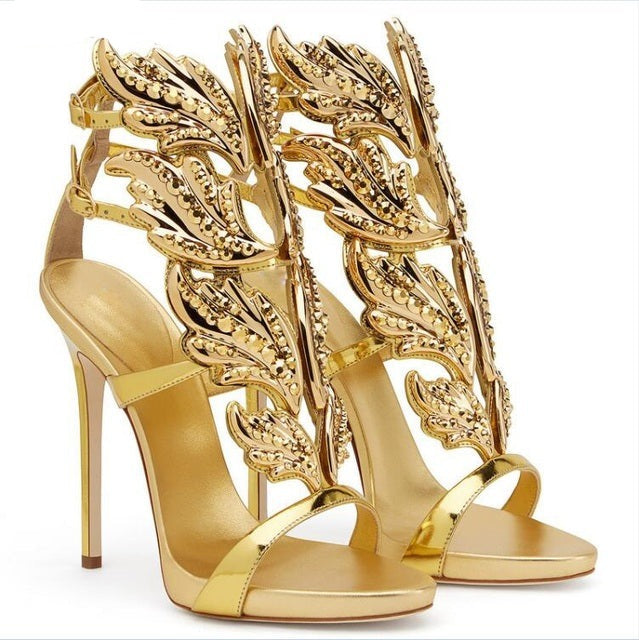 Rhinestone Angel Wings Sandals – Sansa Costa