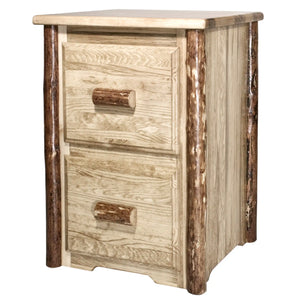 Montana Woodworks Glacier Country Collection 2/ 4 Drawer File Cabinet - GOLD STAR Dining - 2 Drawer File Cabinet On Wheels