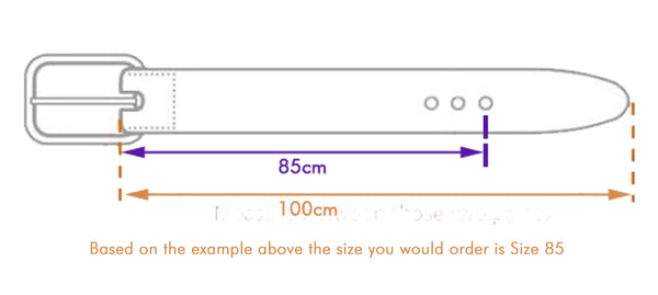 Belt Size Guide Chart - UK & European Belt Sizes