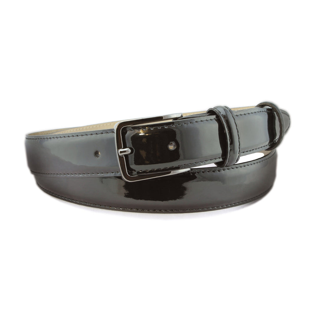Curved Wide Black Patent Leather Belt – Elliot Rhodes Ltd