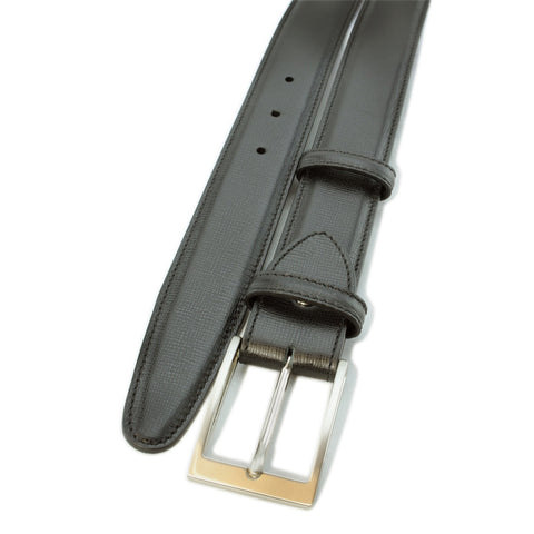 Rich brown vintage feel screw buckle men's belt – Elliot Rhodes Ltd