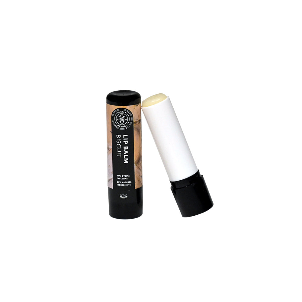 Lip Balm Μπισκότο με μείγμα Φυτικών Βουτύρων και Ελαίων (5ml) - simply-herbal.com