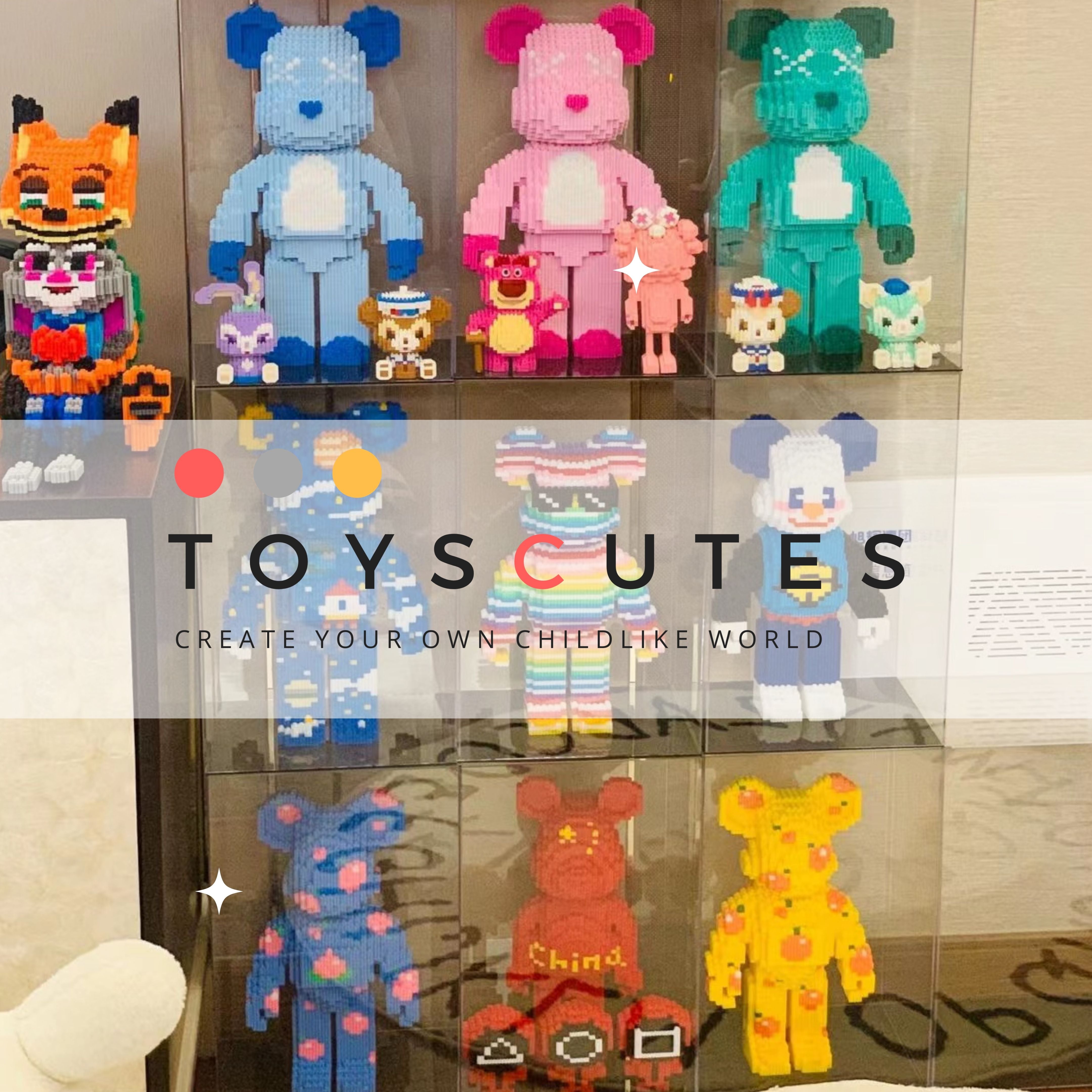 カウズ KAWS Holiday Japan グレー ナノブロック互換性ブロック