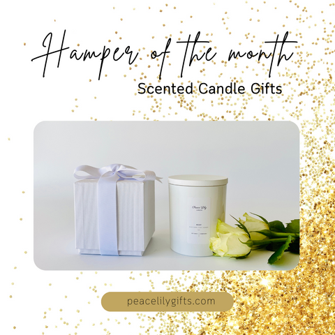 Peace Lily Hamper Gift of November 2022 Scented Candles