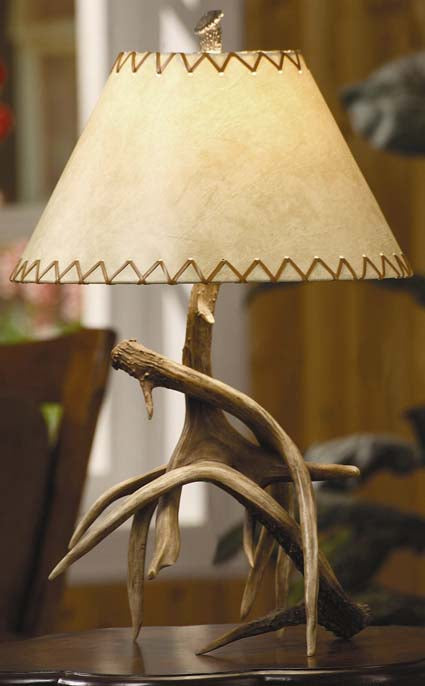 antler lamp set