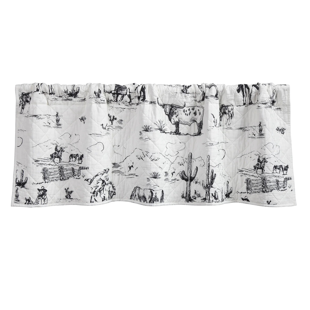 Ranch Life Western Toile Reversible Quilt Set - Cody and Sioux